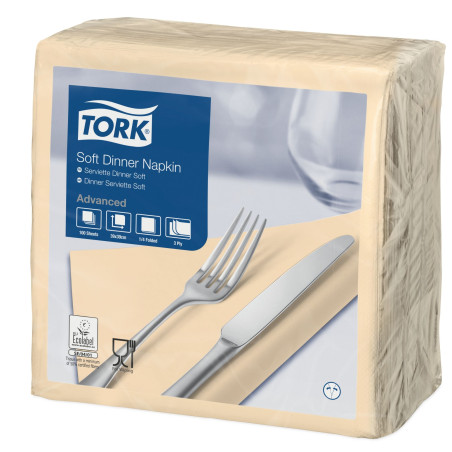 Tork Dinner Tovaglioli 3Veli P/4  1.200 Pcs-Tov-sabbia