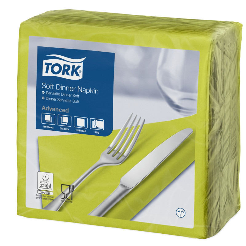 Tork Dinner Tovaglioli 3Veli P/4  1.200 Pcs-Tov-Lime