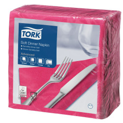 Tork Dinner Tovaglioli 3Veli P/4  1.200 Pcs-Tov-Rosa