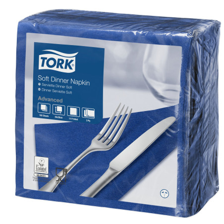 Tork Dinner Tovaglioli 3Veli P/4  1.200 Pcs-Blu