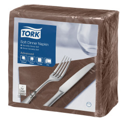 Tork Dinner Tovaglioli 3Veli P/4  1.200 Pcs-Cacao-t