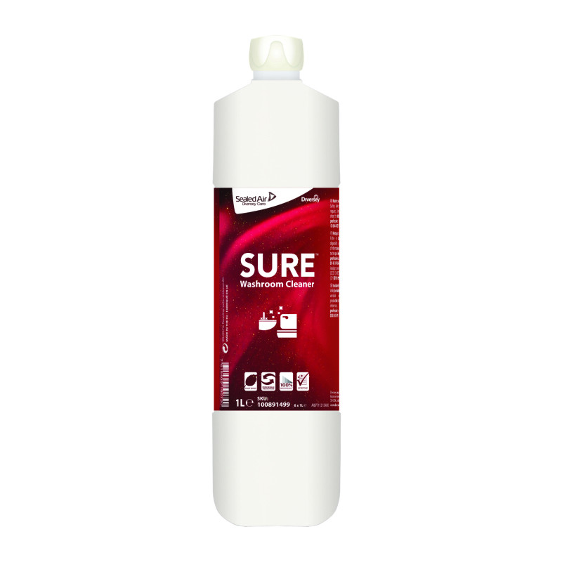 SURE Washroom cleaner- Detergente quotidiano per il bagno 1Lt