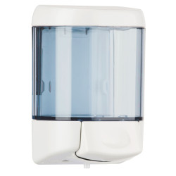 Dispenser Sapone Liquido a Pulsante-Bianco/trasparente