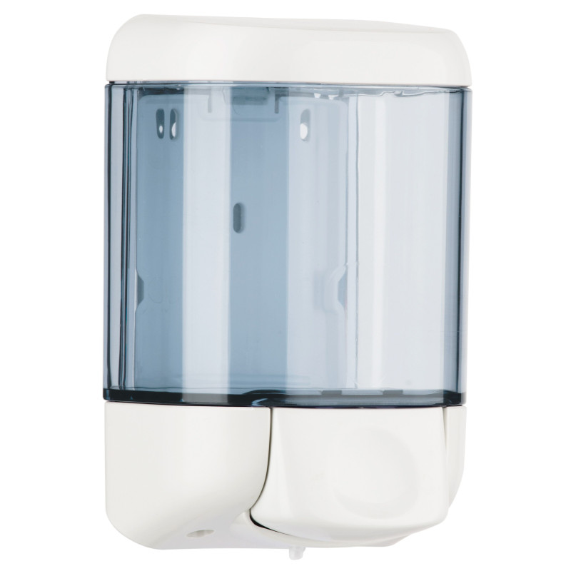 Dispenser Sapone Liquido a Pulsante Lt 1.0-Bianco/trasparente