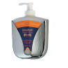 CHARM- Dispenser per sapone liquido a ricarica 0.3 Lt-Cromato/trasparente