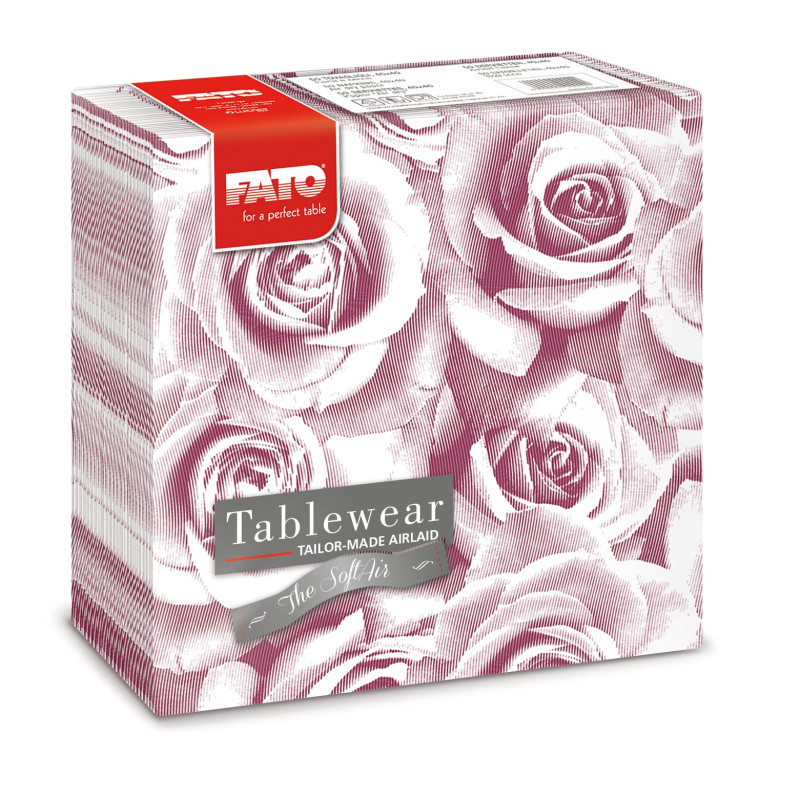 Tovagliolo in Airlaid-  Linea  Rose 40 x 40