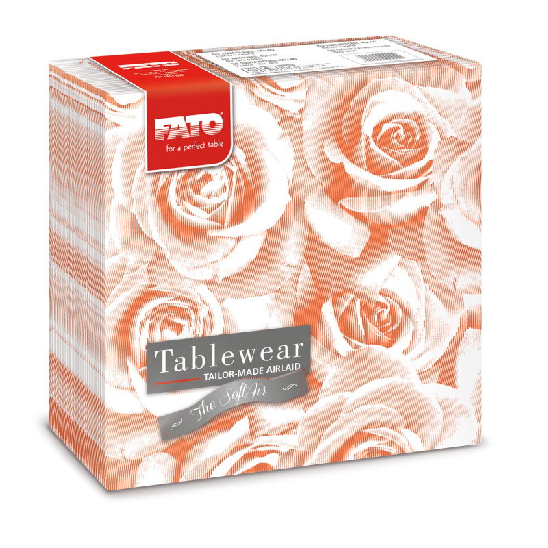 Tovagliolo in Airlaid-  Linea  Rose 40 x 40