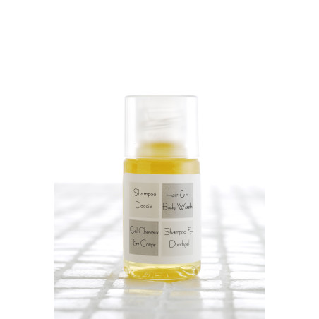  SHAMPOO DOCCIA GIALLO TRASPARENTE- FLACONE IN PET 20 ML Linea Neutra