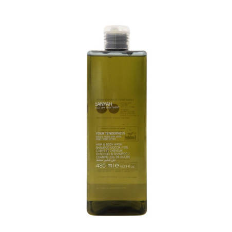 DISPENSER A POMPA SHAMPOO DOCCIA DELICATO, CON ESTRATTO DI ORTICA BIANCA, 480 ML