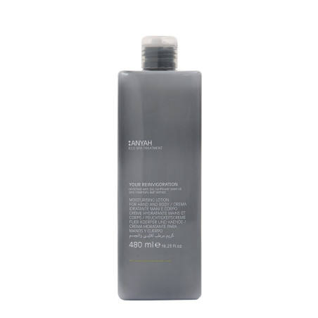 DISPENSER A POMPA CREMA CORPO IDRATANTE, CON ESTRATTO DI ROSMARINO E OLIO DI GIRASOLE BIOLOGICO, 480 ML