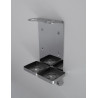 STAFFA DOPPIA PORTA DISPENSER A POMPA IN ACCIAIO INOX- Linea Anyah