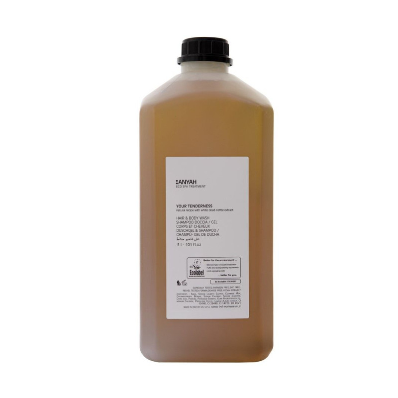 RICARICA IN TANICA DA 3 LITRI SHAMPOO DOCCIA DELICATO IN PE - CERTIFICATO ECOLABEL