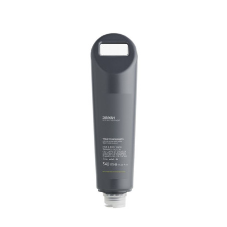 RICARICA DISPENSER SHAMPOO DOCCIA AMMORBIDENTE, CON ESTRATTO DI ORTICA BIANCA, 340 ML- Linea Anyah