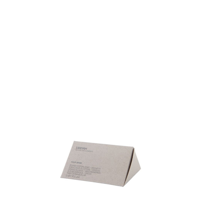 3 DISCHETTI IN COTONE IN ASTUCCIO PRISMA- Linea Anyah