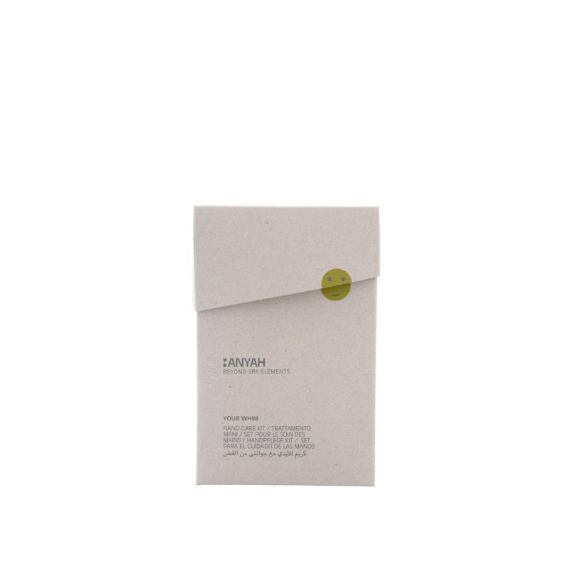 KIT TRATTAMENTO IDRATANTE MANI IN ASTUCCIO DI CARTONE (CREMA MANI VELLUTANTE GUANTI COTONE 
