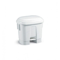 Pattumiera Derby LT. 30  Per Raccolta Differenziata c/pedale e coperchio di vari colori-Bianco