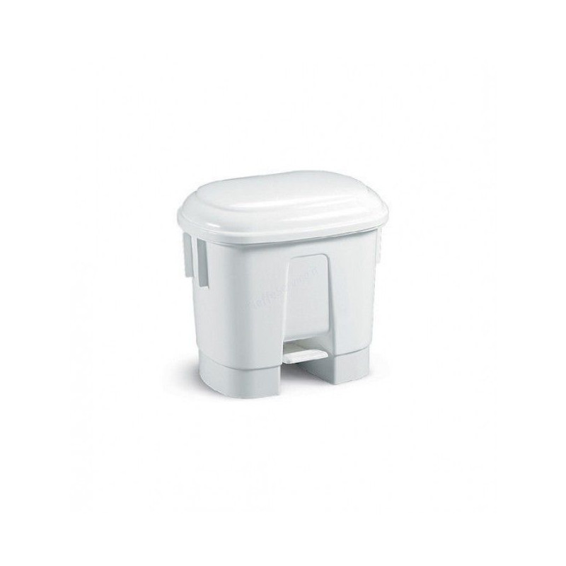 Pattumiera Derby LT. 30  Per Raccolta Differenziata c/pedale e coperchio di vari colori-Bianco