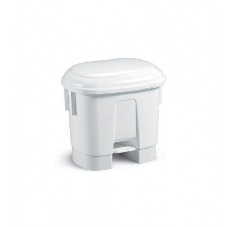 Pattumiera Derby LT. 30  Per Raccolta Differenziata c/pedale e coperchio di vari colori-Bianco