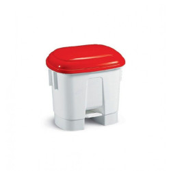 Pattumiera Derby LT. 30  Per Raccolta Differenziata c/pedale e coperchio di vari colori-Rosso