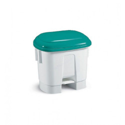 Pattumiera Derby LT. 30  Per Raccolta Differenziata c/pedale e coperchio di vari colori-Verde