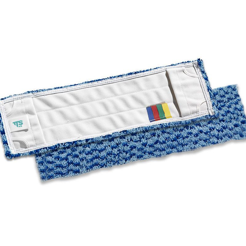 PANNO WET DISINF.MICROSAFE CM. 40X13 BLU/AZZURRO CON FILI DI FIBRA C/ETICHETTA MULTICOLOR