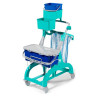 CARRELLO NICK HERMETIC 125 CON SECCHIO BLU LT 10 PORTASACCO E REGGISECCHIELLI
