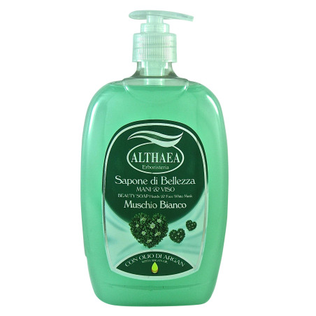 Althaea Sapone Mani&Viso 750 Ml C/Dosatore Muschio Bianco
