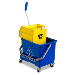 SECCHIO MINI BUCKET LT.17  COMPLETO C/RUOTE E STRIZZATORE 