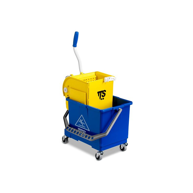 SECCHIO MINI BUCKET LT.17  COMPLETO C/RUOTE E STRIZZATORE 