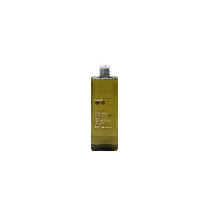 DISPENSER A POMPA SHAMPOO DOCCIA DELICATO, CON ESTRATTO DI ORTICA BIANCA, 480 ML