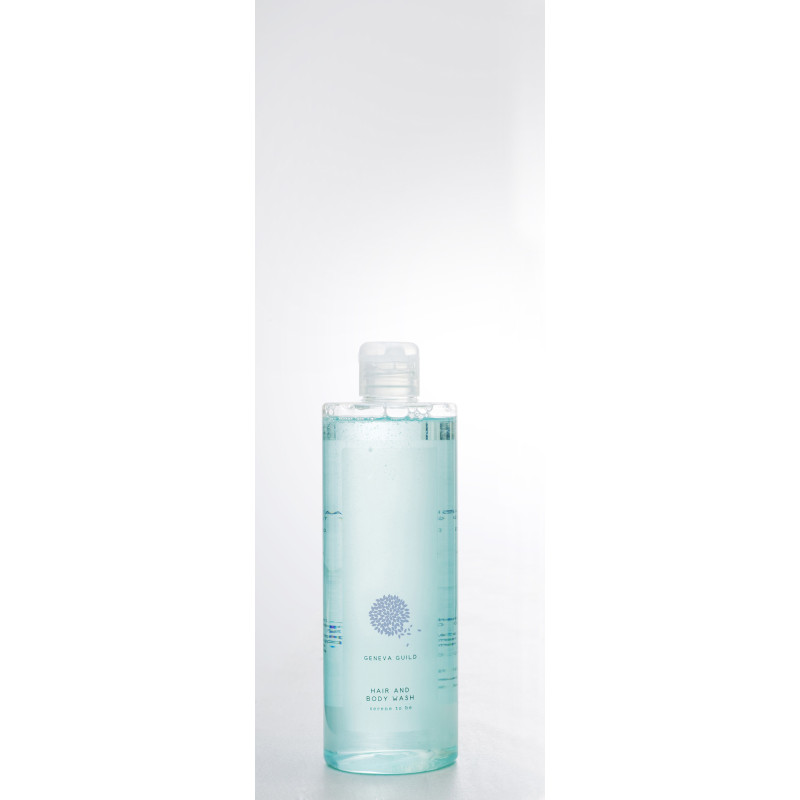 RICARICA DISPENSER 380 ML SHAMPOO E BAGNO SCHIUMA VERDE TRASPARENTE CON TAPPO FLIP-TOP 18 Pz- Linea Geneva Guild