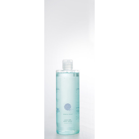 RICARICA DISPENSER 380 ML SHAMPOO E BAGNO SCHIUMA VERDE TRASPARENTE CON TAPPO FLIP-TOP 18 Pz- Linea Geneva Guild