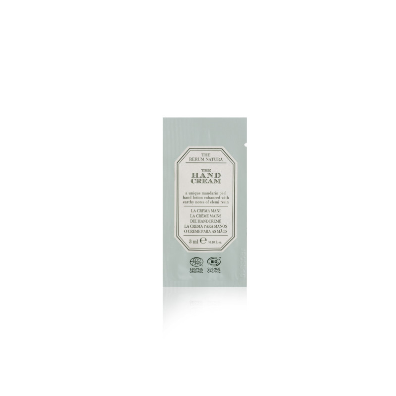 Crema mani Al Mandarino Bustina 3 ml - Linea The Rerum Natura 800 Pezzi
