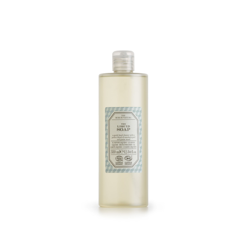 Sapone Mani Liquido Arricchito Con Mandarino e Legno Guaiaco In Flacone da 380 ml- Linea The rerum Natura 18Pz