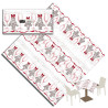 Tovaglia in Airlaid  Stappo  Rosso  100x100 - 100 PZ - Christmas Collection 