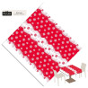 Tovaglia in Airlaid  Stars Rosso  120x100 - 100 PZ - Christmas Collection 