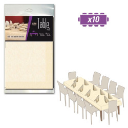 Set da Tavola in Airlaid TEXTU'  AVORIO 10 pezzi