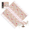 Tovaglia in Airlaid  LANTERNE NOCCIOLA  120x120 - 100 PZ - Christmas Collection 