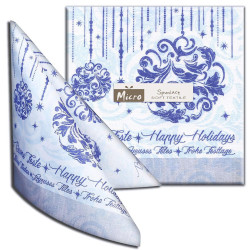 Tovagliolo in Airlaid FESTIVE BLUE 40x40 800Pz  Christmas Collection