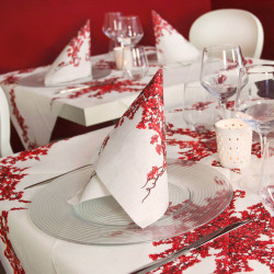 Tovaglia in Airlaid FESTIVE BLUE  100x100 - 100 PZ - Christmas Collection 