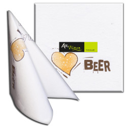 Tovagliolo  Multisoft AIRWAVE BEER  BIANCO 40X40CM 800 PZ