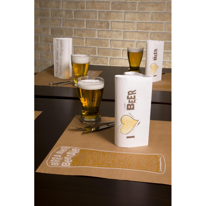 Tovaglietta Rustico BEER AVORIO 33x44cm 750 Pz