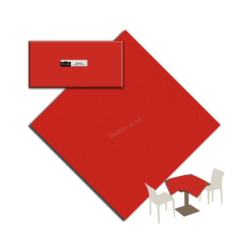 Tovaglia in Airlaid PLUS ROSSO 100x100