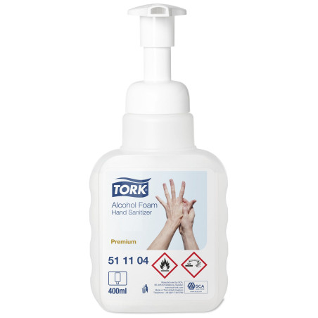 Tork Sapone a schiuma Igienizzante mani - dosatore con pompetta 400Ml