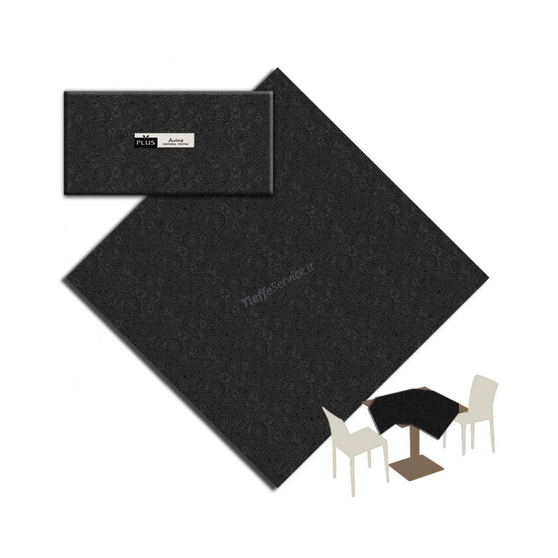 Tovaglia in Airlaid PLUS TWIST COLOR NERO