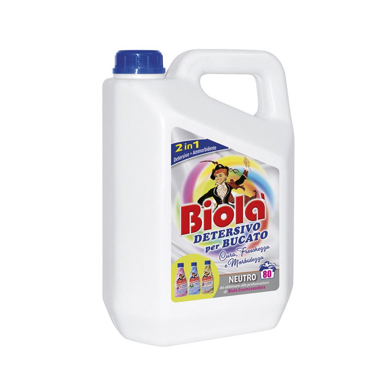 BIOLA' DETERSIVO BUCATO CON AMMORBIDENTE 4LT NEUTRO