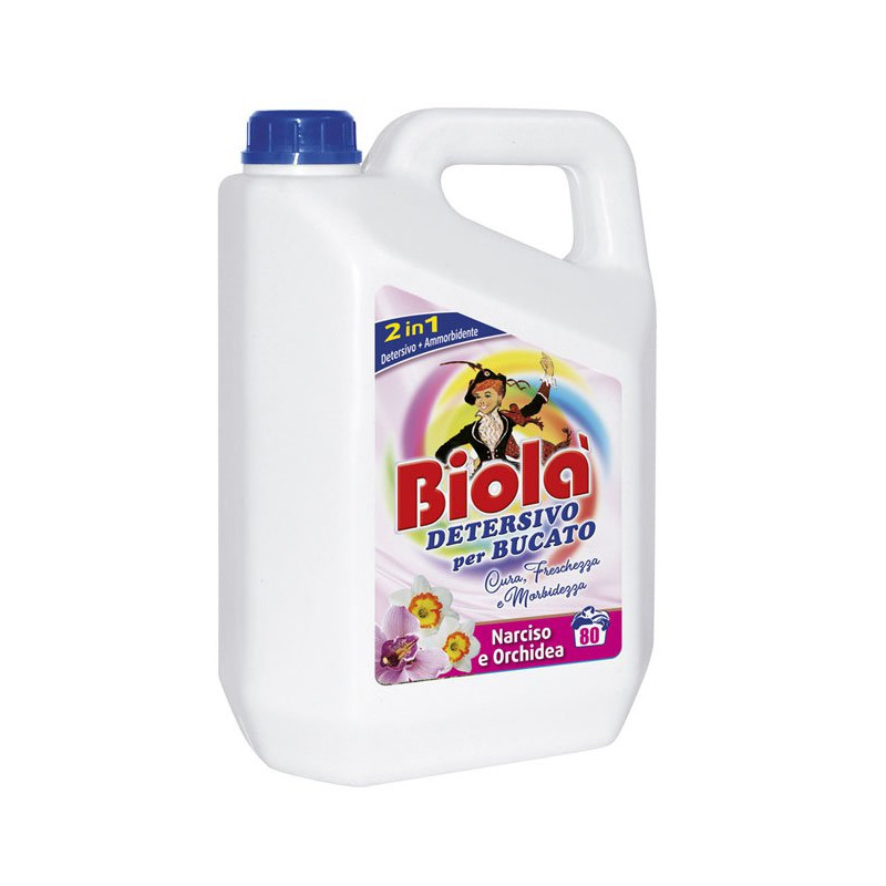 BIOLA' DETERSIVO BUCATO CON AMMORBIDENTE 4LT NARCISO