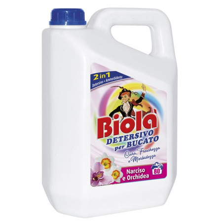 BIOLA' DETERSIVO BUCATO CON AMMORBIDENTE 4LT NARCISO