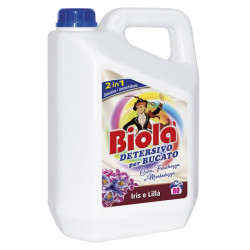 BIOLA' DETERSIVO BUCATO CON AMMORBIDENTE 4LT IRIS E LILLA