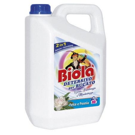 BIOLA' DETERSIVO BUCATO CON AMMORBIDENTE 4LT 